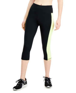 Ideology COLORBLOCKED CROPPED LEGGINGS, CREATED FOR MACY'S