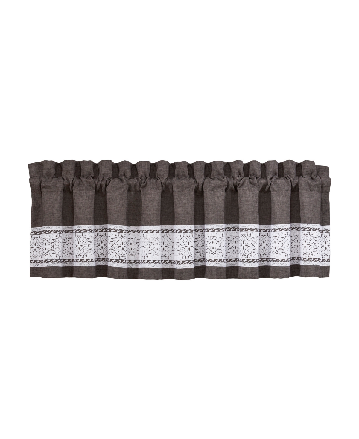 J Queen New York Flint Straight Window Valance, 21.25