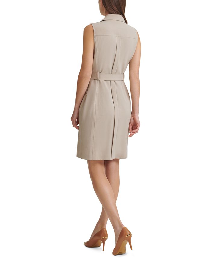 Calvin Klein Moto Sheath Dress & Reviews - Dresses - Women - Macy's