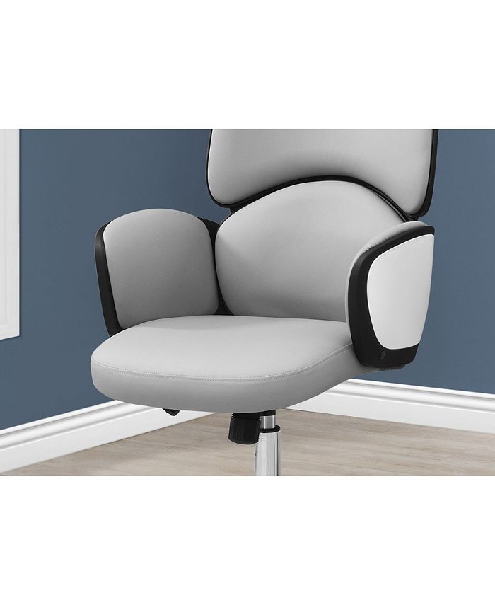 Monarch Specialties High Back Executive LeatherLook Office Chair Macy's
