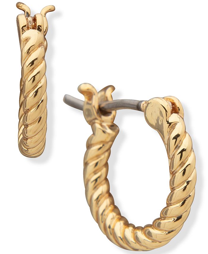 Lauren Ralph Lauren - Rope Texture Huggie Hoop Earrings
