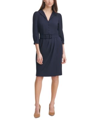 Karl Lagerfeld Paris - V-Neck Sheath Dress