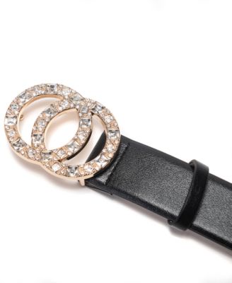 Double-Circle Rhinestone Belt, Created for Macy's