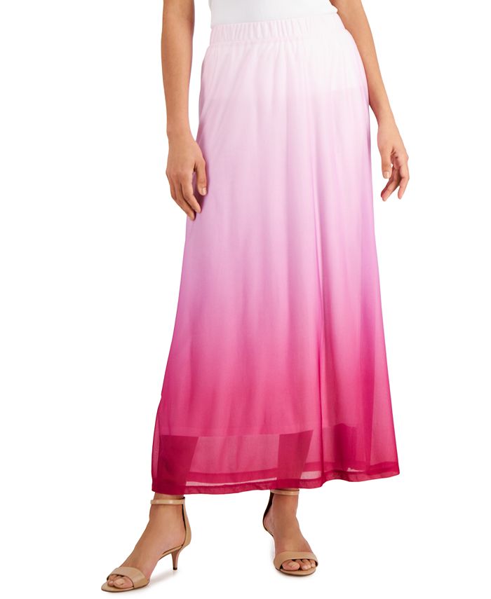 JM Collection Ombré Dip-Dyed Maxi Skirt & Reviews - Skirts - Women - Macy's