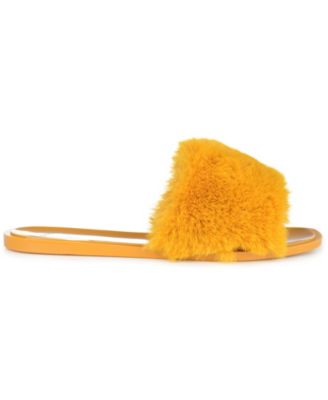 Women's Dusk Faux Fur Band Slide Sandals