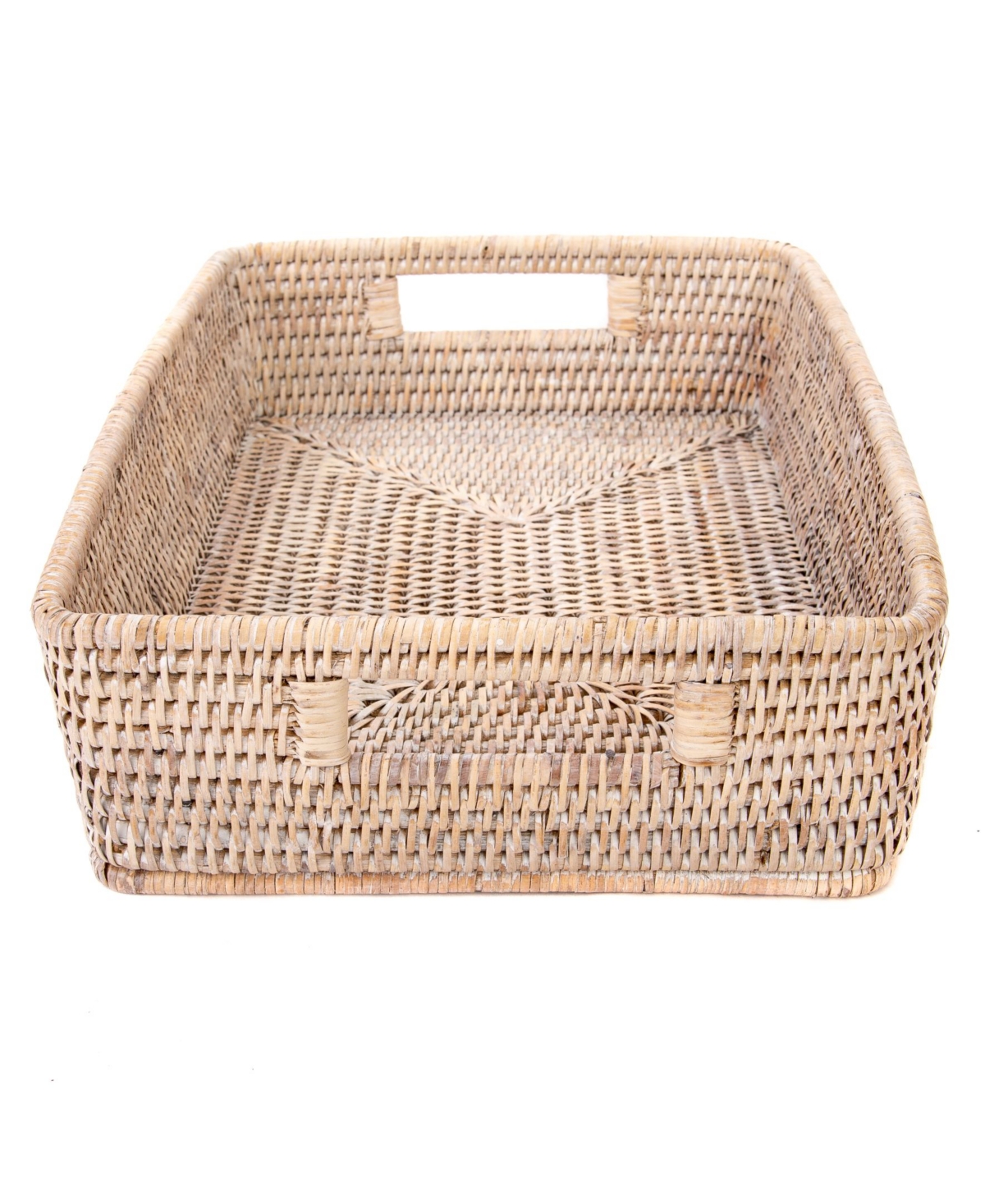 Artifacts Trading Company Artifacts Rattan Rectangular Storage Basket with Rounded Corners