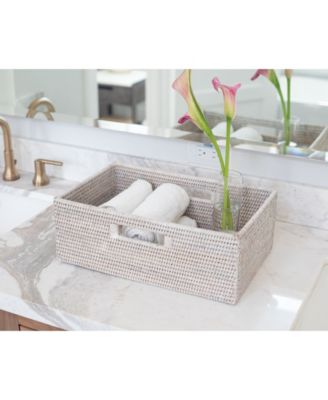 Rectangular Shelf basket with Side handles