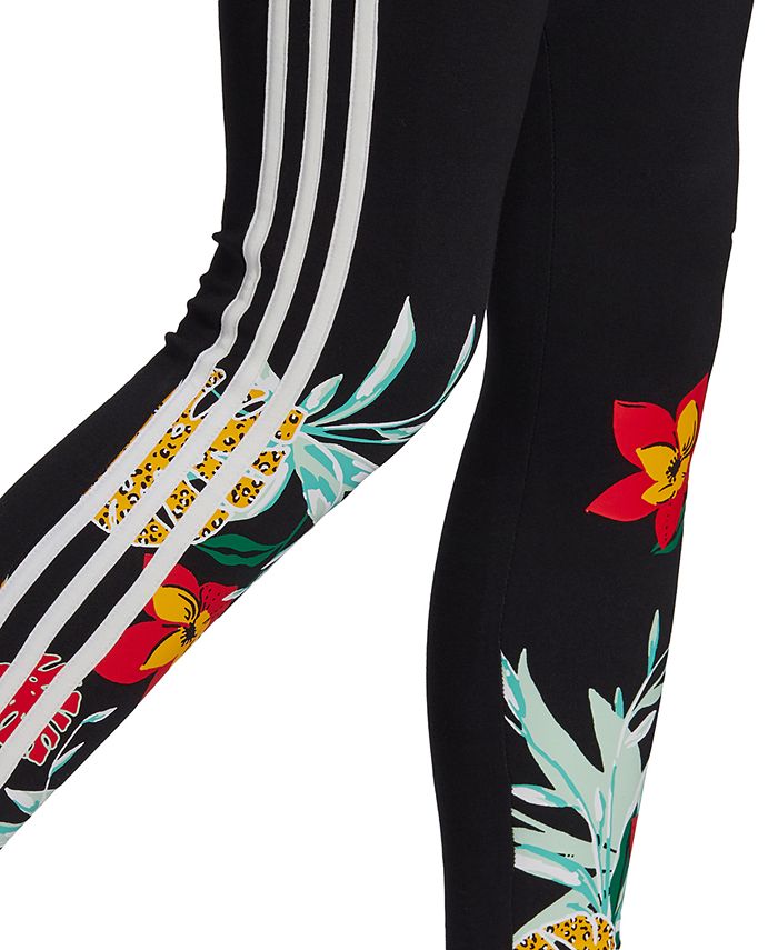 adidas Women's HER Studio Floral-Print Full Length Leggings - Macy's