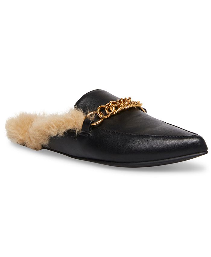 Steve Madden Women's Forseen-F Fluff Chained Mules & Reviews - Mules ...