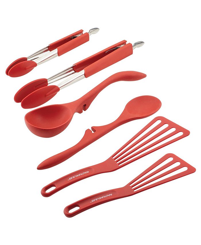 Rachael Ray Kitchen Utensils Nonstick Lazy Spoon, Ladle, and