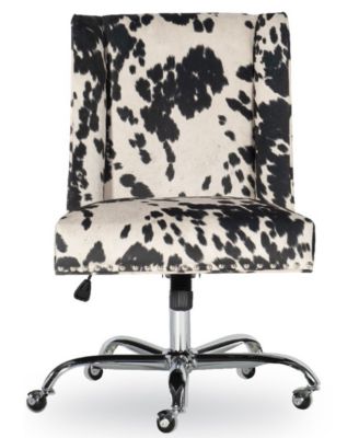 Linon Home D Cor Wells Upholstered Swivel Office Chair Macy S   18478360 Fpx.tif