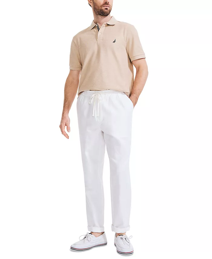 Men's Classic-Fit Elastic Drawstring Linen Pant - thumbnail 2