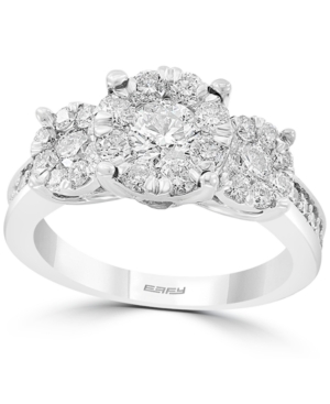 Effy Collection Effy Diamond Triple Halo Ring (1-7/8 Ct. T.w.) In 14k White Gold