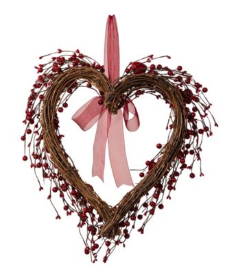 Valentine's Berry Heart Wreath