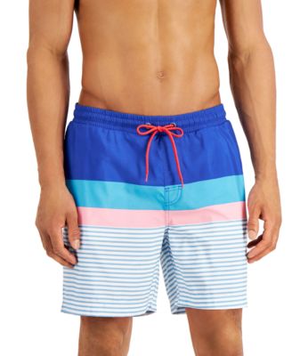 Club Room - Men's Sea Isle Block Print 7" Board Shorts