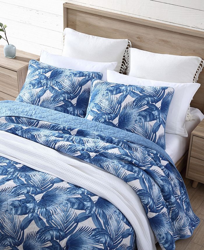 Tommy Bahama Home Tommy Bahama Royal Palm Blue Reversible 3Piece Full