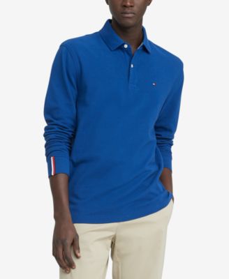 tommy hilfiger men's kent long sleeve polo shirt