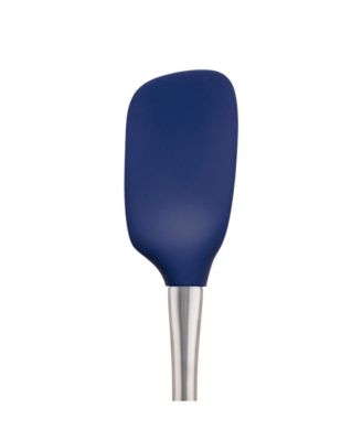 Flex-Core Stainless Steel Handled Spoonula, Silicone Spoon Spatula Head