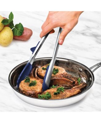 Tip Top Tongs, Easy-Grip Kitchen Tongs for Cooking With Silicone Tips