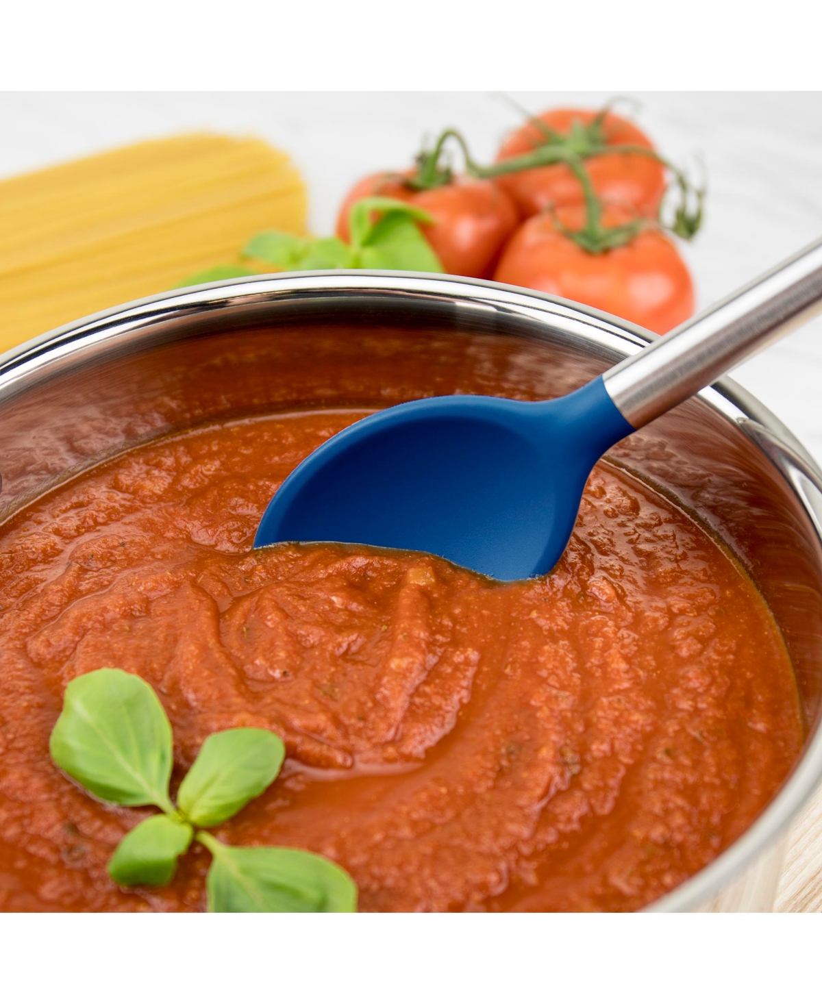 Tovolo Silicone Mixing Spoon With Stainless Steel Handle