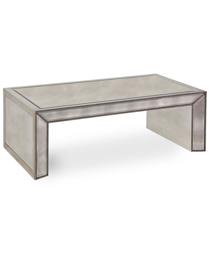 Furniture Closeout Sophia Mirrored Coffee Table Reviews Furniture Macy S