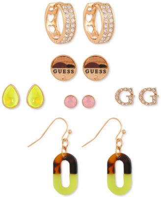 GUESS - Gold-Tone 6-Pc. Set Nomad Chic Earrings