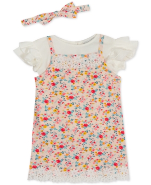 Rare Editions Baby Girls Floral-Print Jumper Set