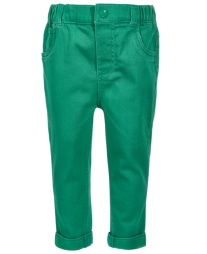 First Impressions Baby Boys Green Denim Jeans Created for Macy's