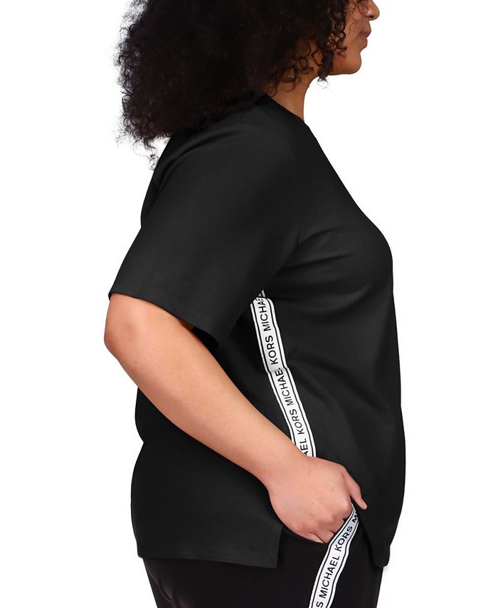 Michael Kors Plus Size Logo Tape TShirt Macy's