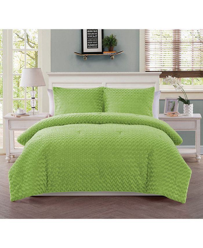 VCNY Home Plush 3 Piece Comforter Set, Full Macy's