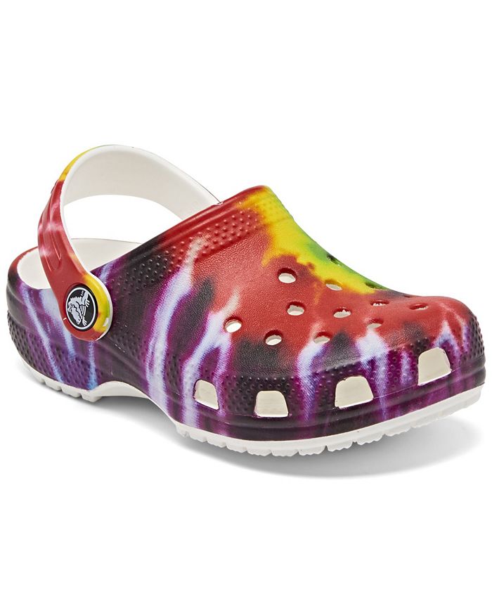 Crocs Little Kids Classic Tie-Dye Graphic Clog Shoes from Finish Line &  Reviews - Finish Line Kids' Shoes - Kids - Macy's