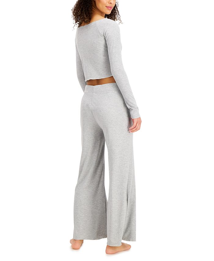 Jenni Rib-Knit Sleep Top & Pants, Created for Macy's & Reviews - All ...
