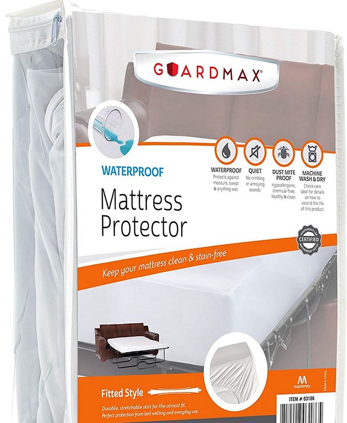 Guardmax Waterproof Fitted Sheet - Sleeper Sofa Size - White - Macy's