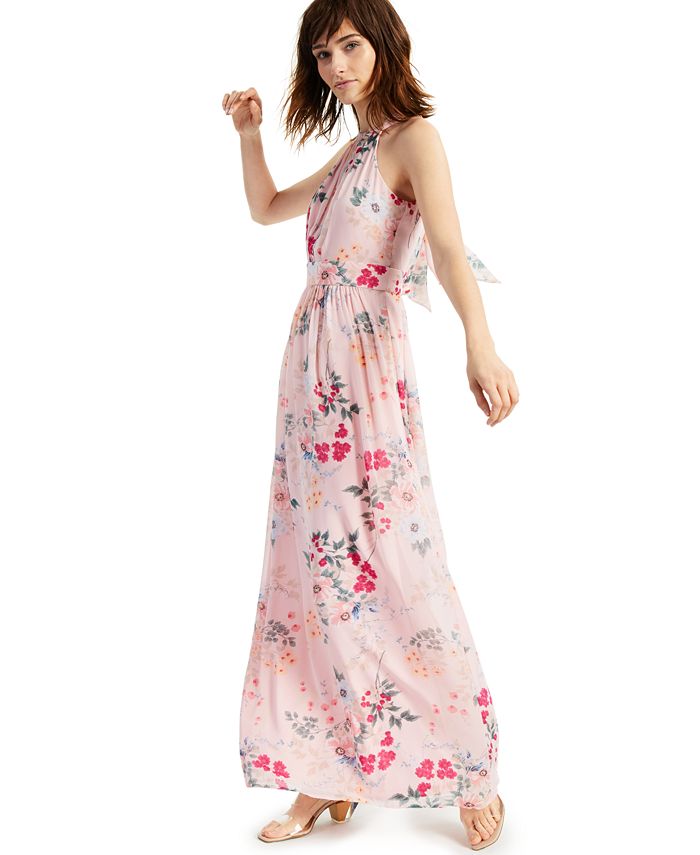 INC International Concepts INC Floral-Print Halter-Style Midi Dress ...