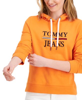 Orange tommy hilfiger hoodie hot sale