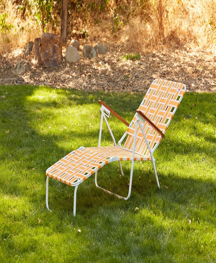 Outdoor Spectator Classic bed Folding Chaise Lounger Camp/Lawn Chair