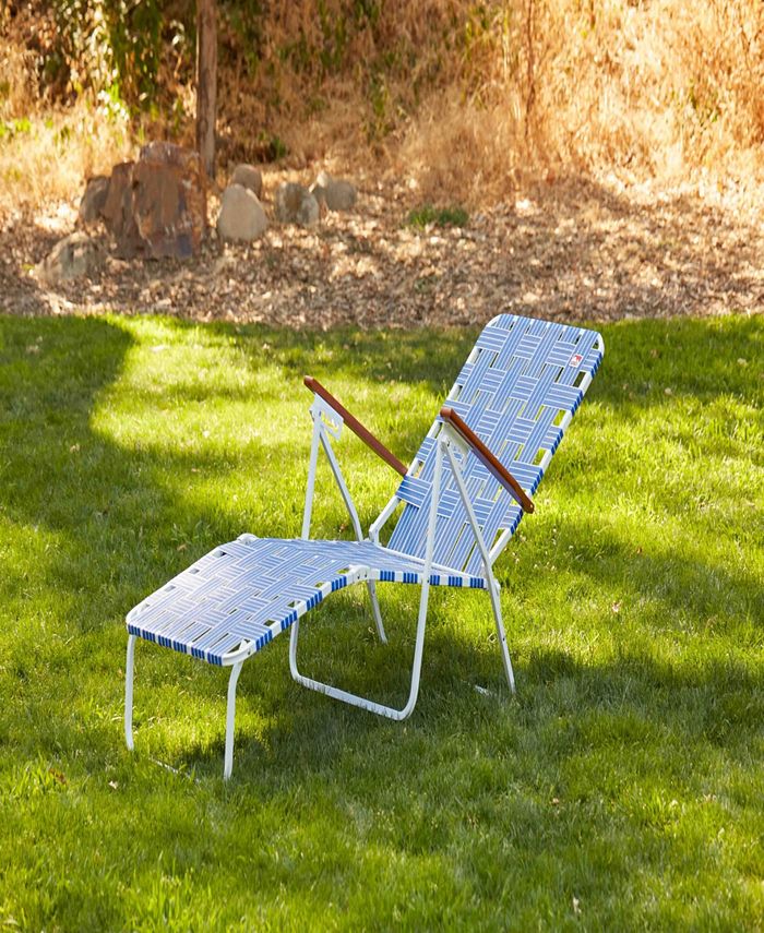 Outdoor Spectator Classic bed Folding Chaise Lounger Camp/Lawn Chair