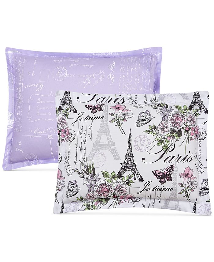 Mytex Paris Floral 8Pc. Reversible Full Comforter Set, Created for