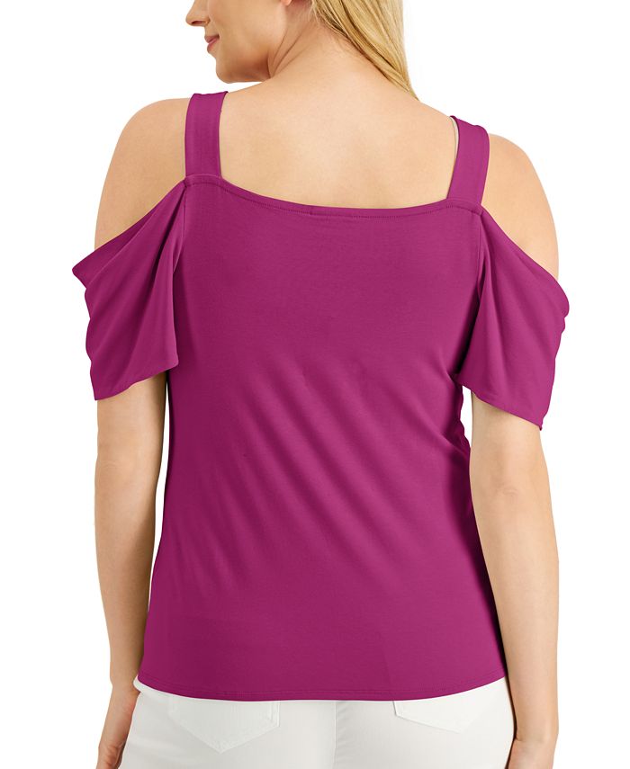 macys cold shoulder tops
