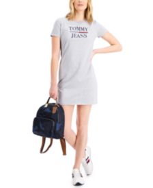 Short-Sleeve Logo Crewneck Dress