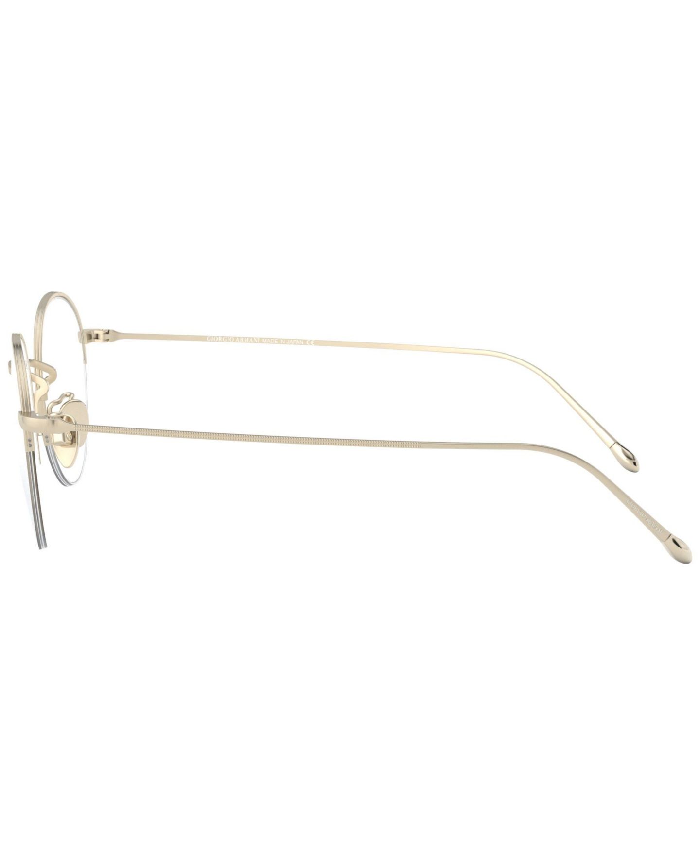 Мужские очки Giorgio Armani Man Round Titanium AR5098T Eyeglasses, цвет: Золотой — фото 3