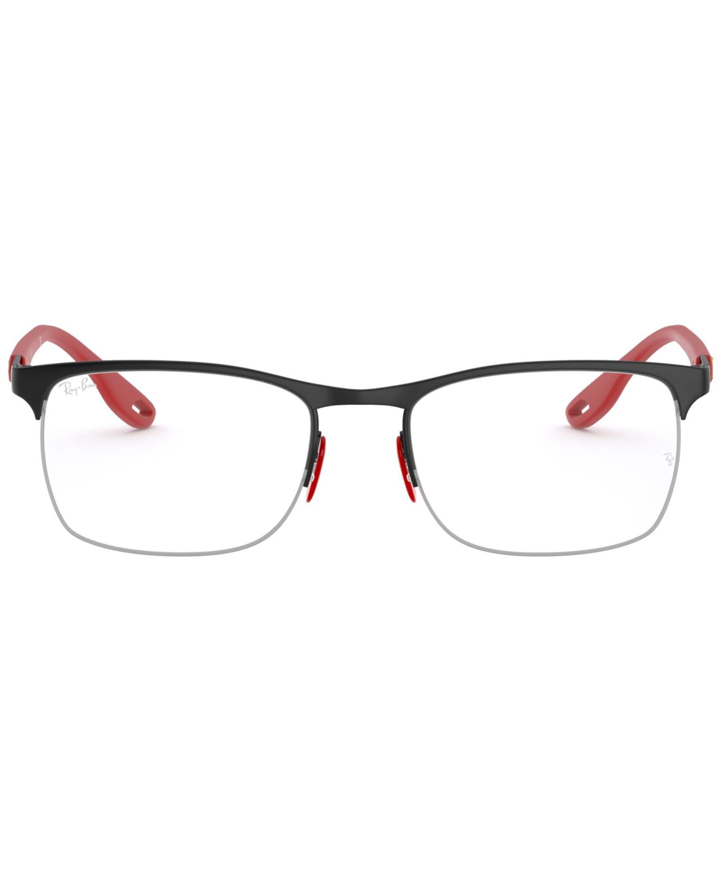 Мужские очки Ray-Ban Man Square Metal RB8416M Scuderia Ferrari Collection Eyeglasses, цвет: Чёрный — фото 2