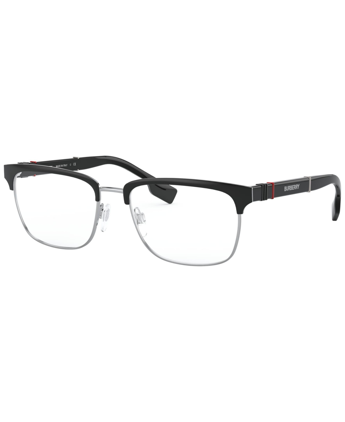 Burberry Be1348 Men's Rectangle Eyeglasses In Black