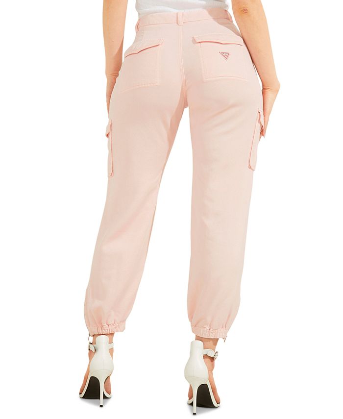 white guess pants