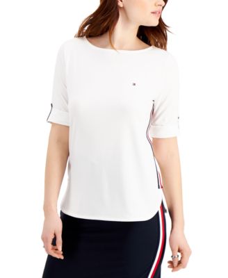 white womens tops macys