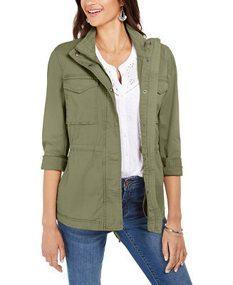 Style & Co Twill Jacket, Created for Macy's - Macy's