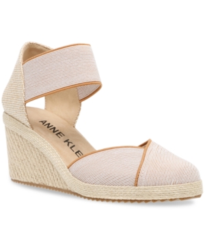 Anne Klein Zoey Strappy Espadrille Wedge Sandals