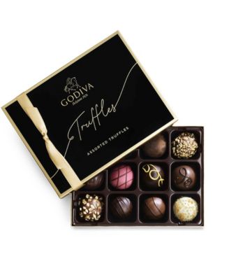 Godiva Signature Truffles Assorted Chocolate Gift Box 12 Piece