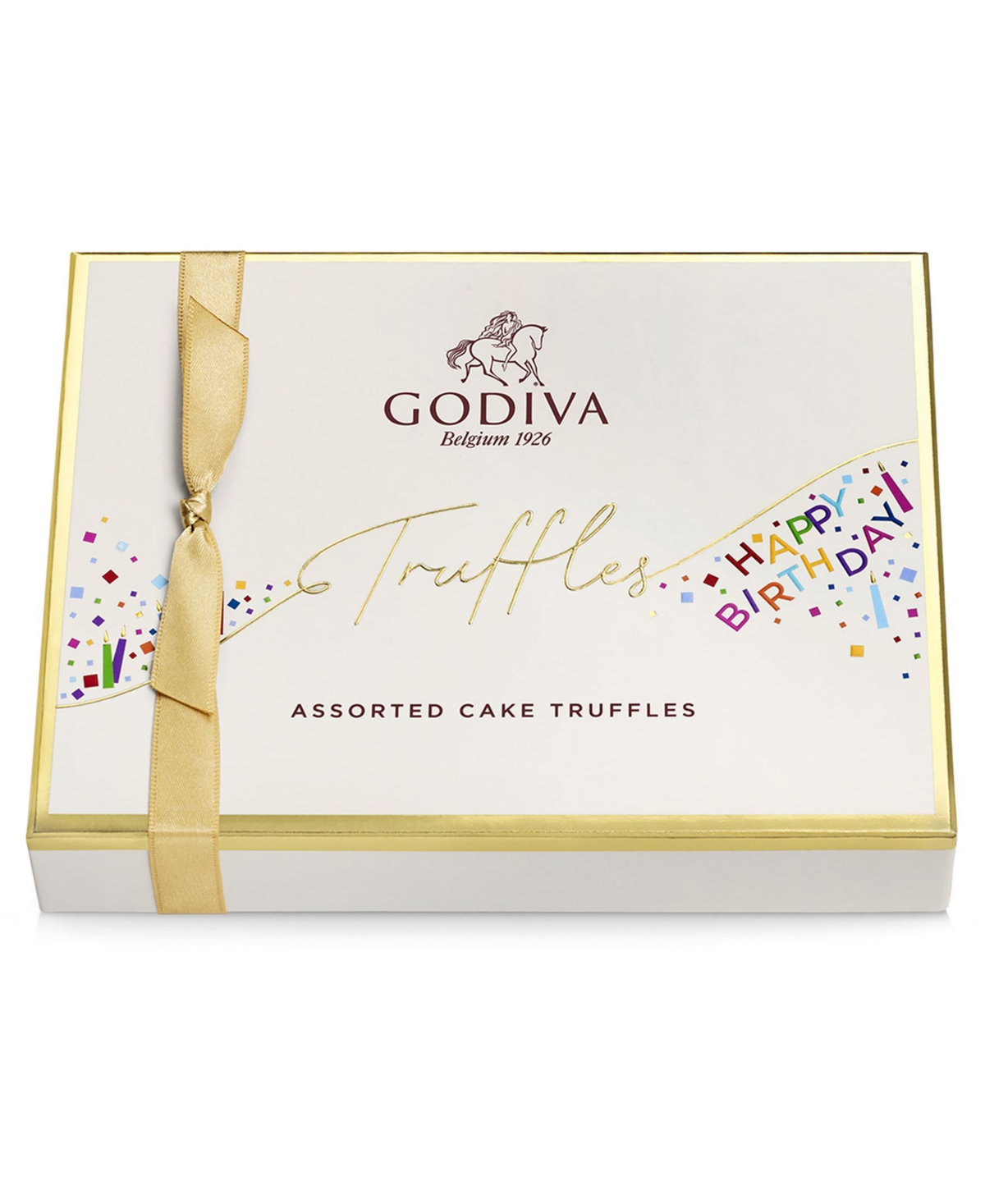 Godiva Happy Birthday Truffles Gift Box, 12 Piece In Multi
