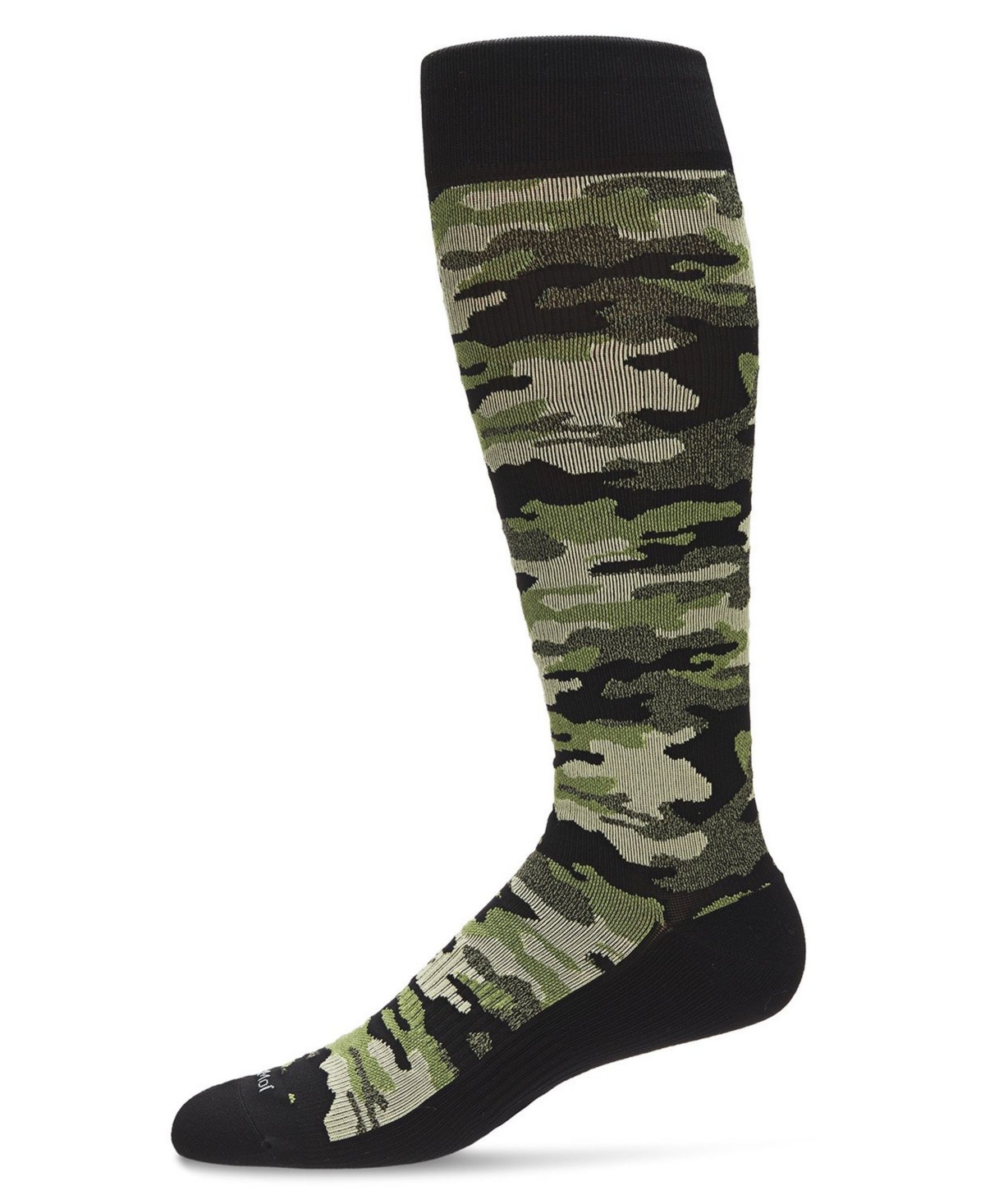 Men's Camo Nylon Compression Socks - Navy